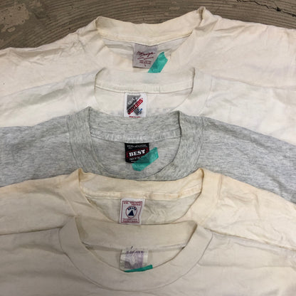 [現物] 90s 白Tシャツ(シミあり) 20pcs E0713004