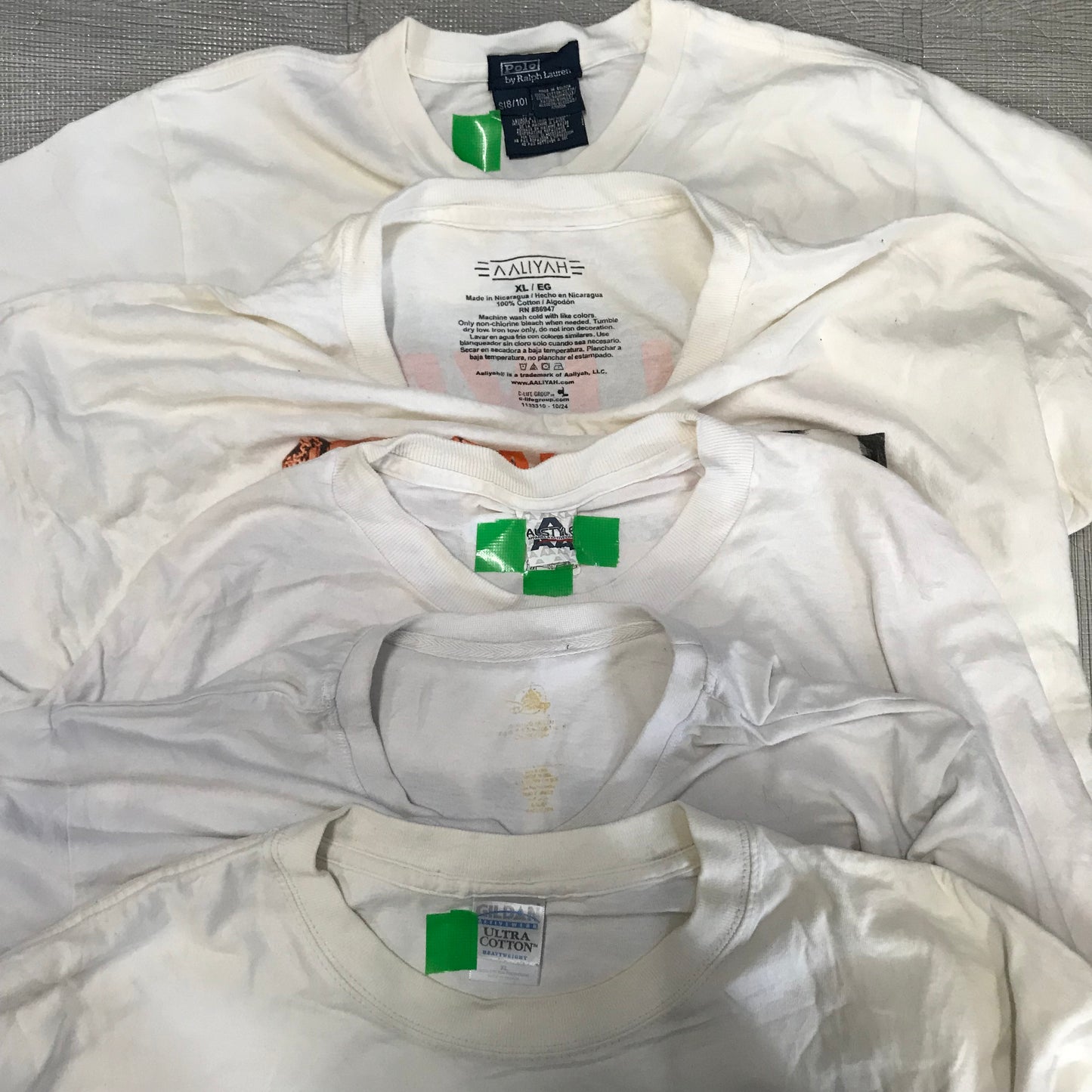 [現物] 00s 白Tシャツ(シミあり) 20pcs H0813002