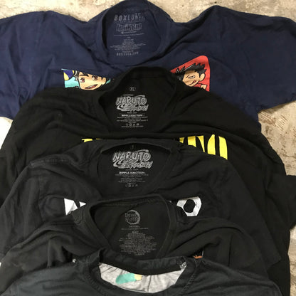 [現物] ジャパニーズアニメTシャツ 20pcs D0706004