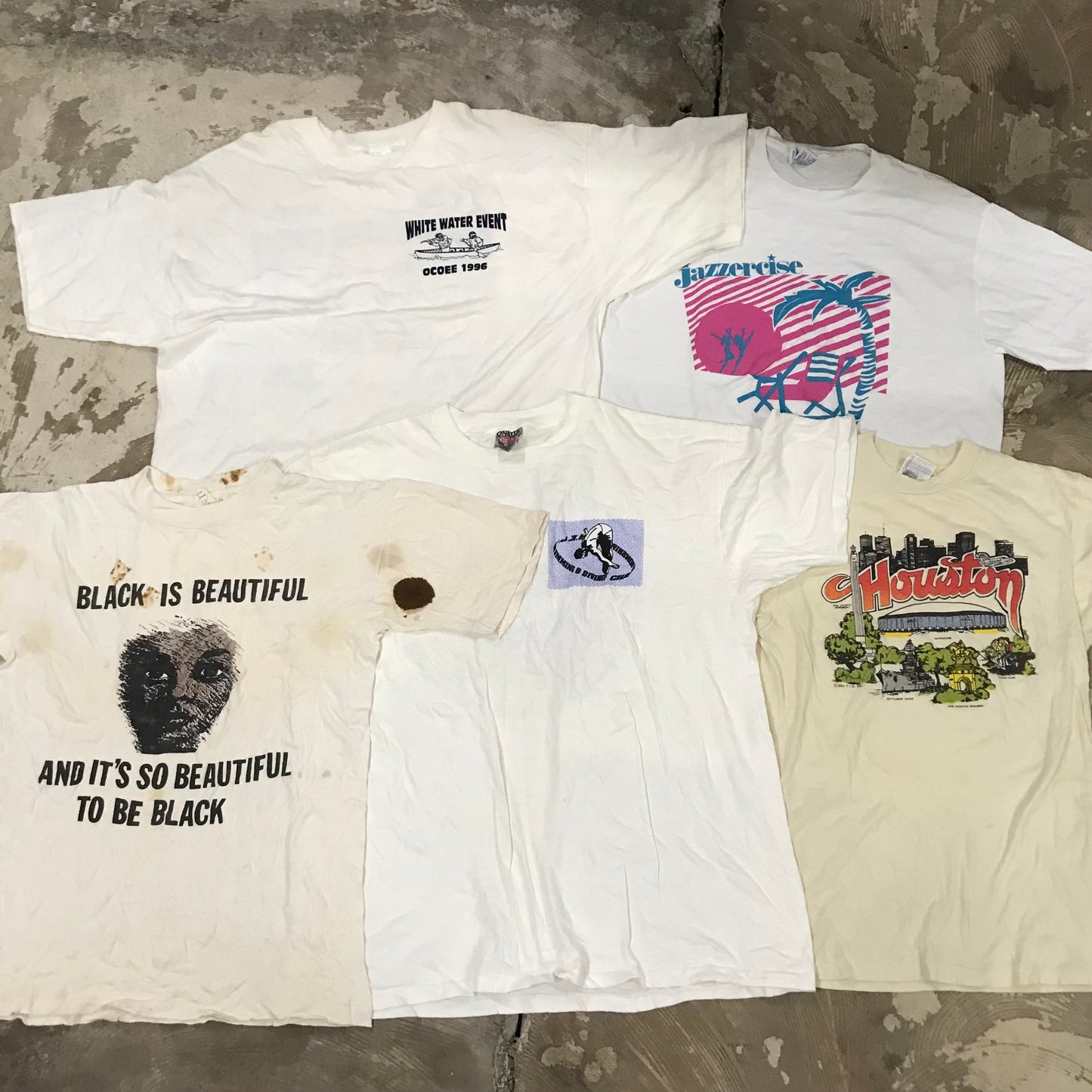 [現物] 90s 白系Tシャツ(シミあり) 20pcs D0622001