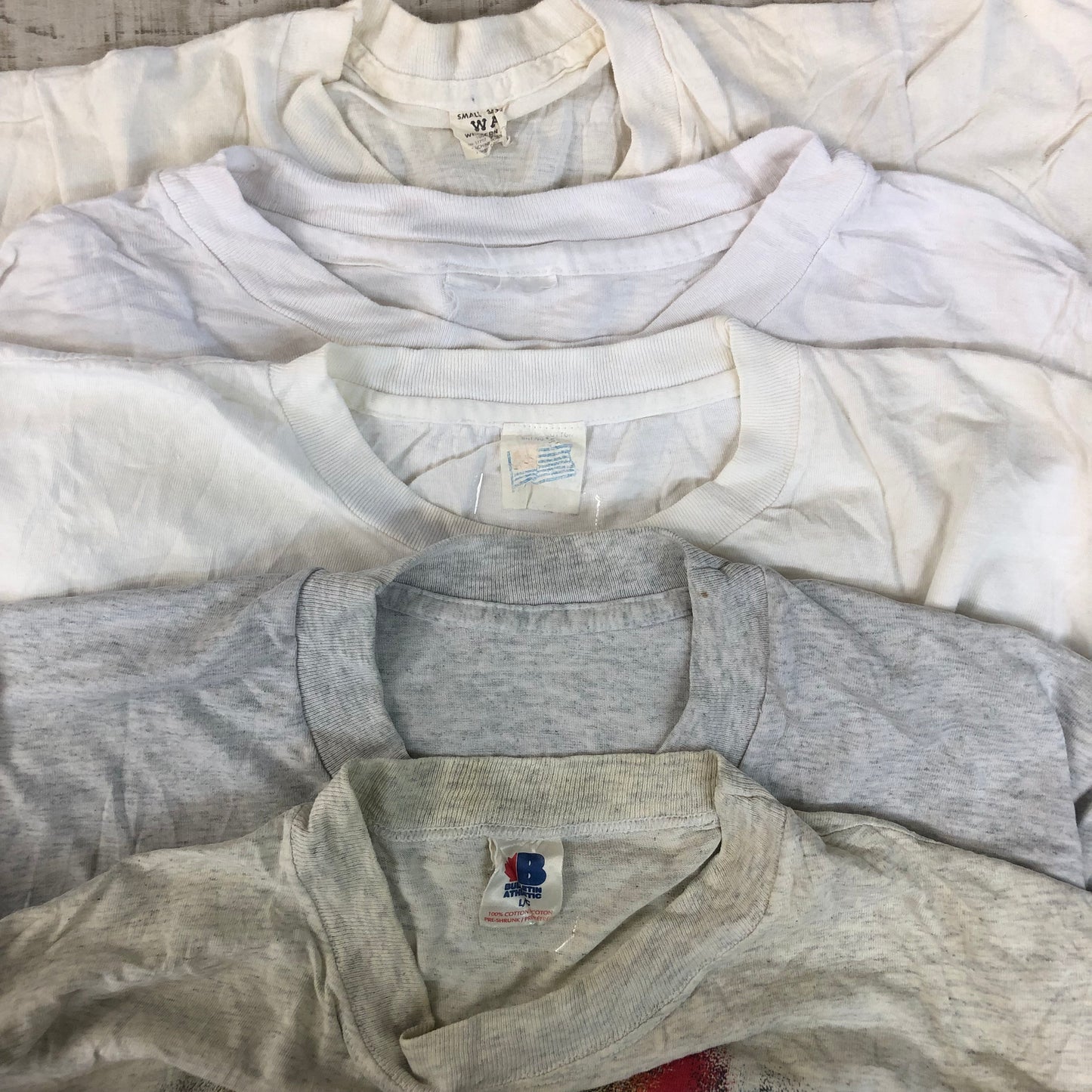 [現物] 90s 白Tシャツ(シミあり) 20pcs G0815002