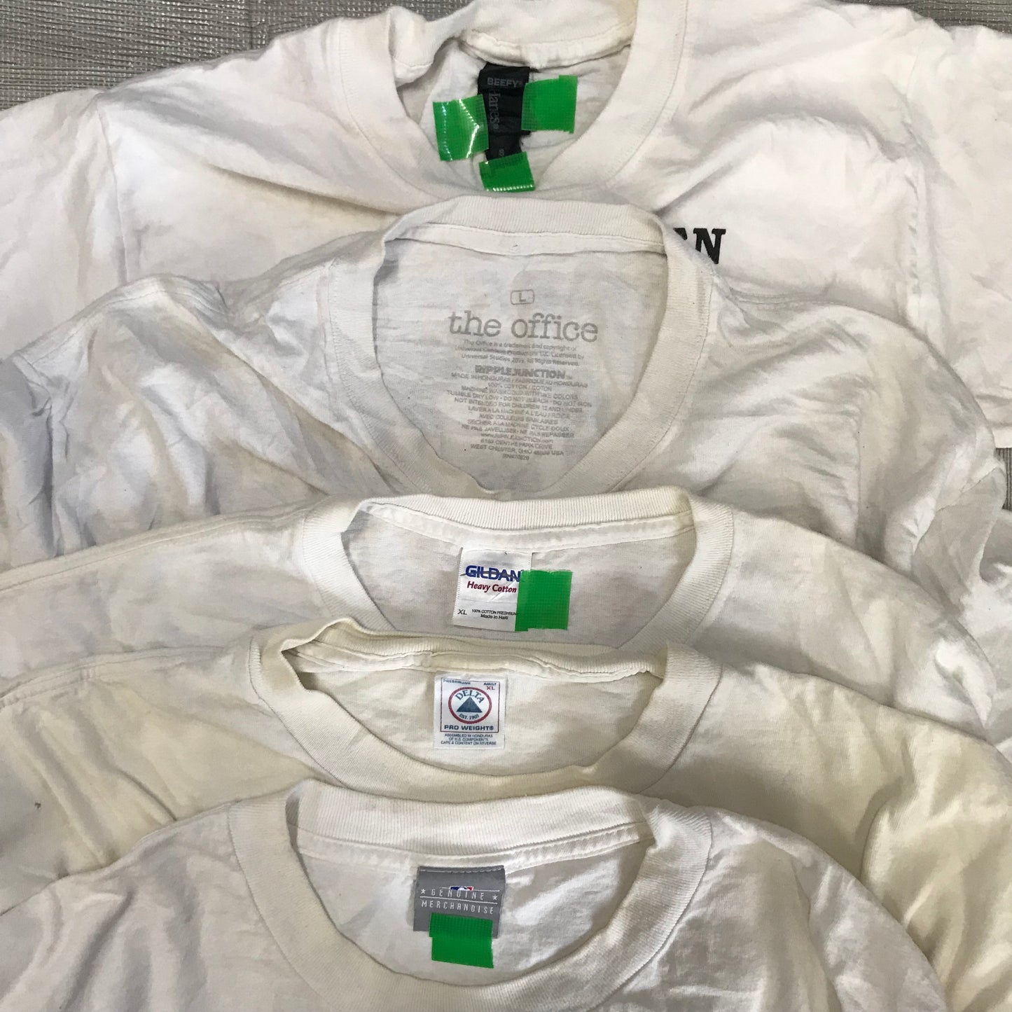 [現物] 00s 白Tシャツ(シミあり) 20pcs H0813003