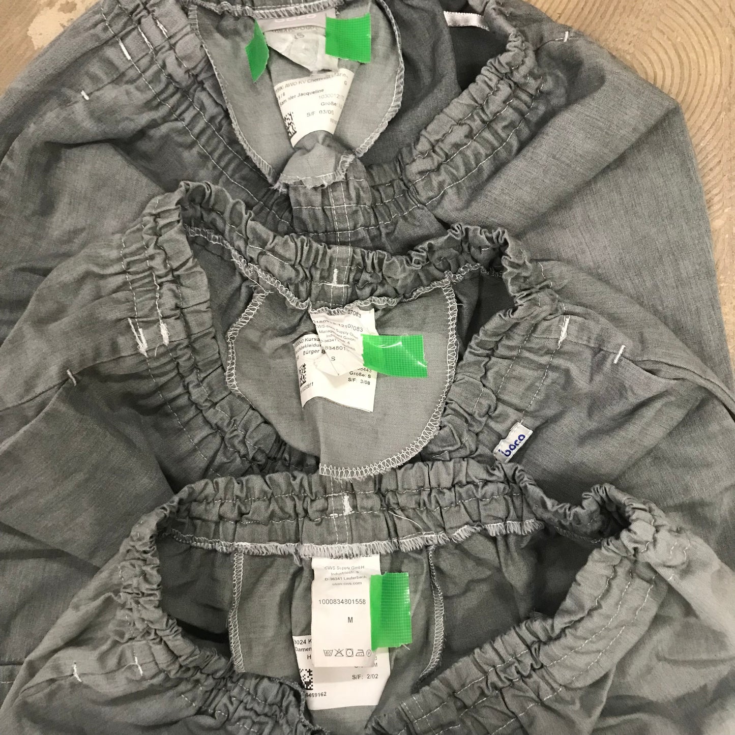 [現物] ユーロメディカルパンツ/グレー後染め 12pcs H0728003