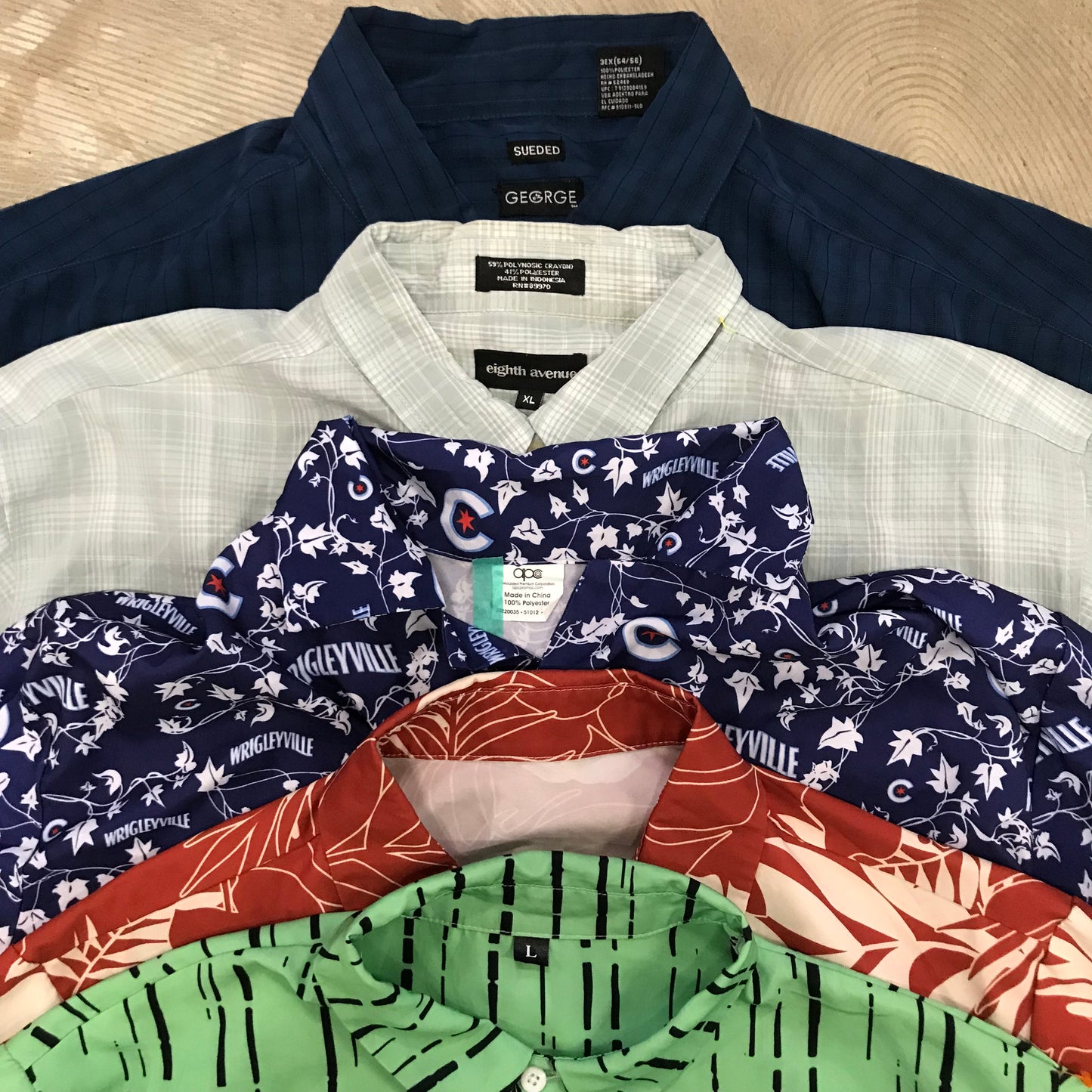 [現物] 半袖柄シャツ/アロハシャツ 20pcs D0716005
