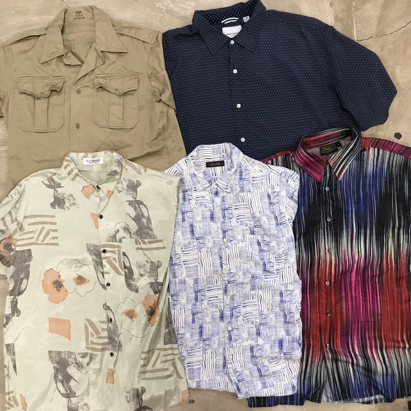 [現物] 半袖柄シャツ/アロハシャツ 20pcs D0716005