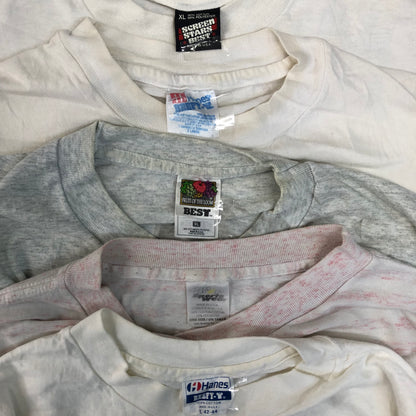 [現物] 90年代 白Tシャツ(シミあり) 20pcs G0810003