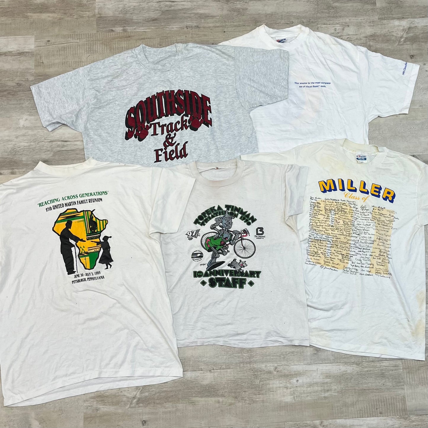 [現物] 90s 白Tシャツ(シミあり) 20pcs C0713005