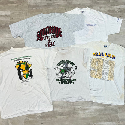 [現物] 90s 白Tシャツ(シミあり) 20pcs C0713005