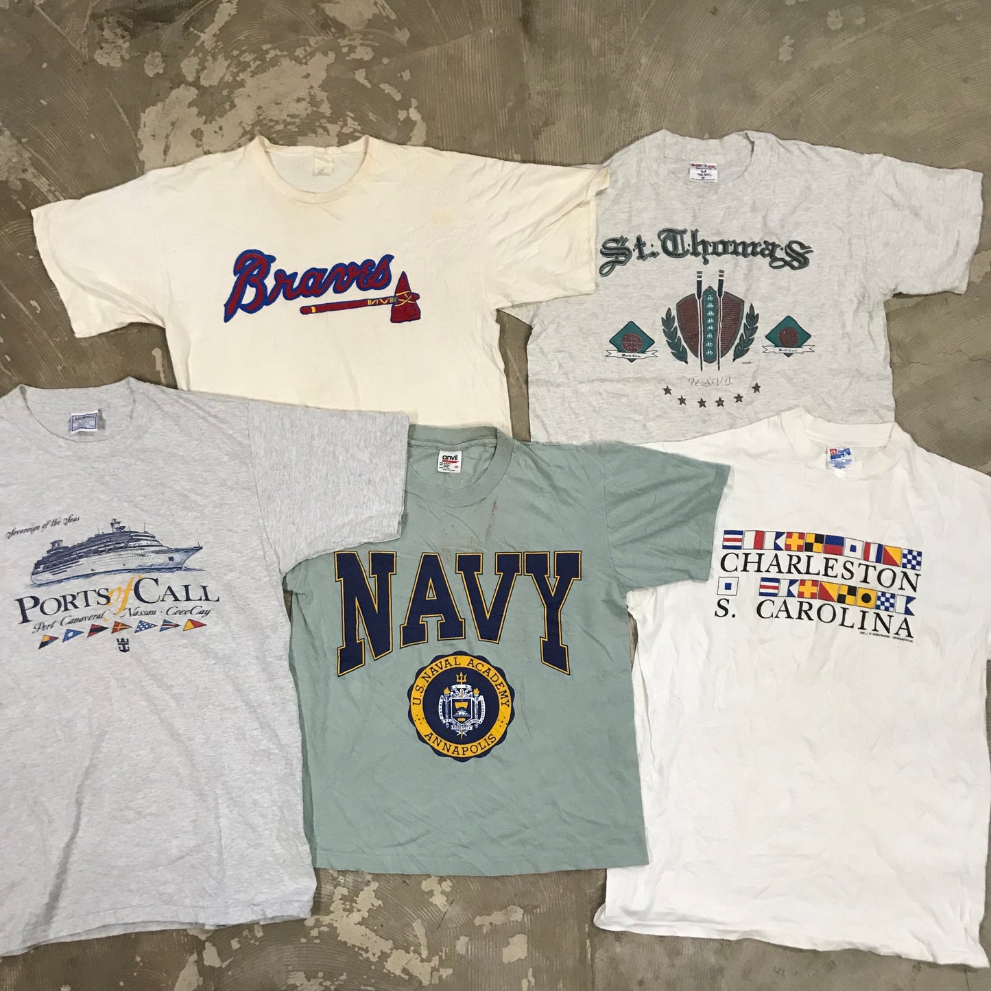 [現物] 90s 白系Tシャツ(シミあり) 20pcs D0629001