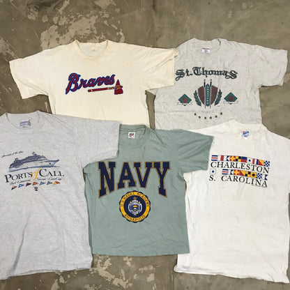 [現物] 90s 白系Tシャツ(シミあり) 20pcs D0629001