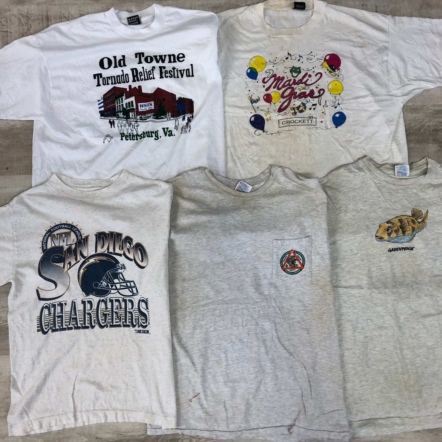 [現物] 90s 白Tシャツ(シミあり) 20pcs G0815003