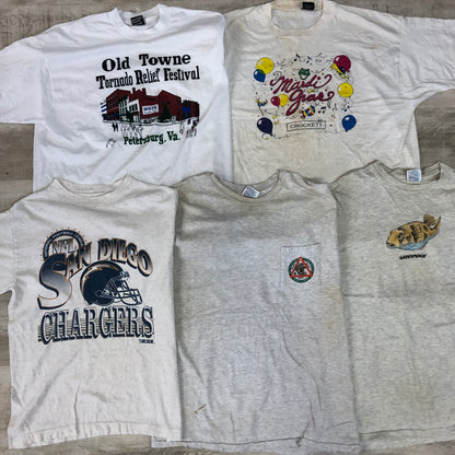 [現物] 90s 白Tシャツ(シミあり) 20pcs G0815003