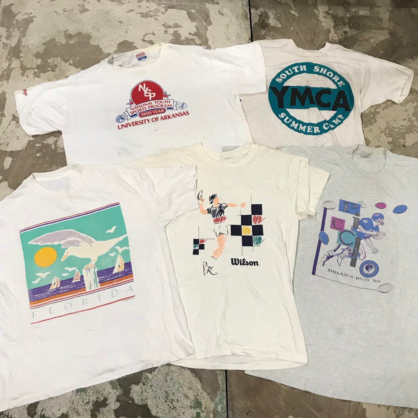 [現物] 90s 白系Tシャツ(シミあり) 20pcs D0622007