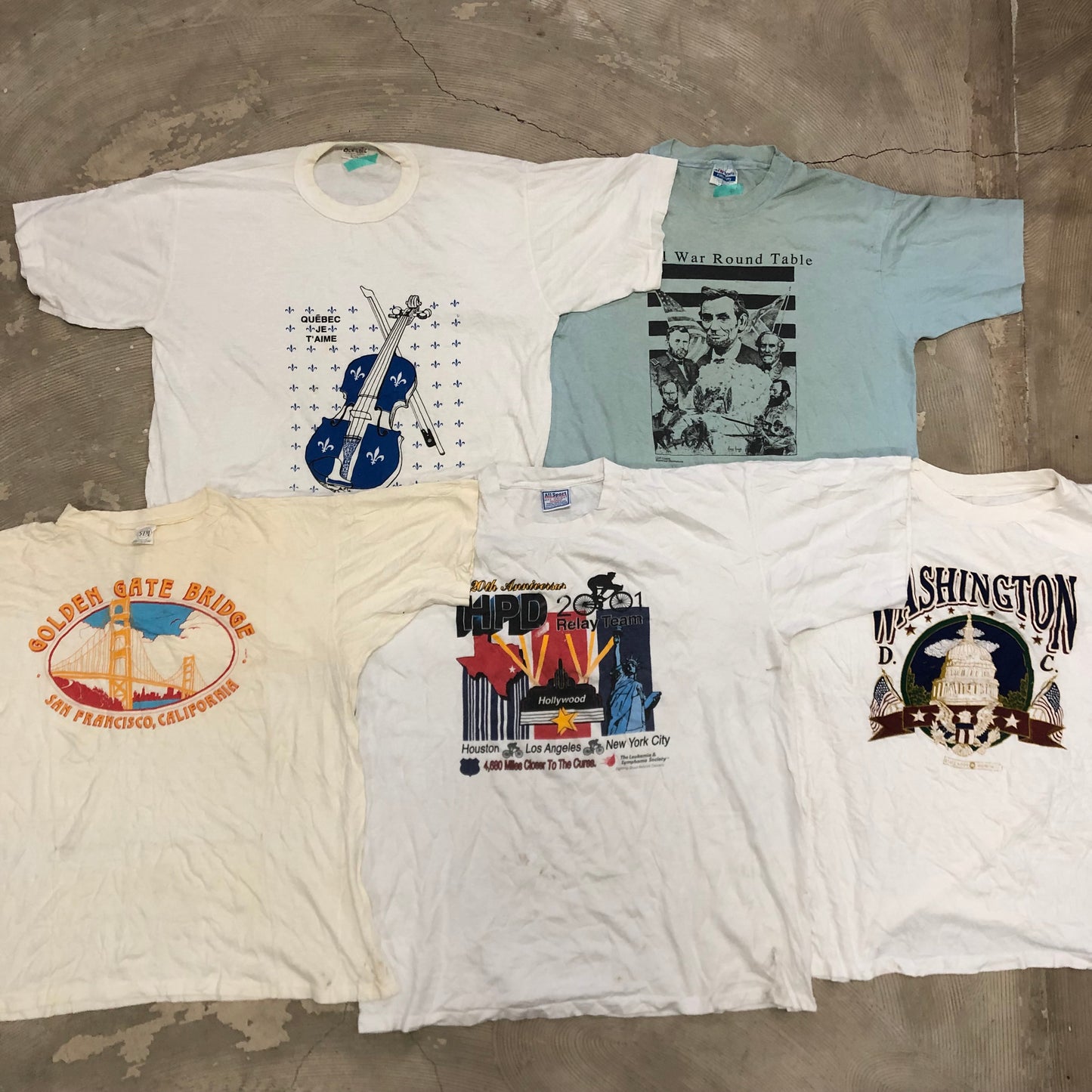[現物] 90s 白Tシャツ(シミあり) 20pcs E0713006