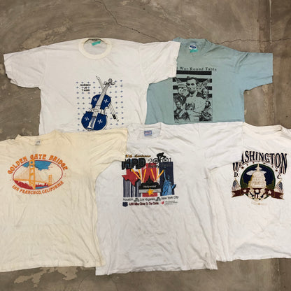 [現物] 90s 白Tシャツ(シミあり) 20pcs E0713006