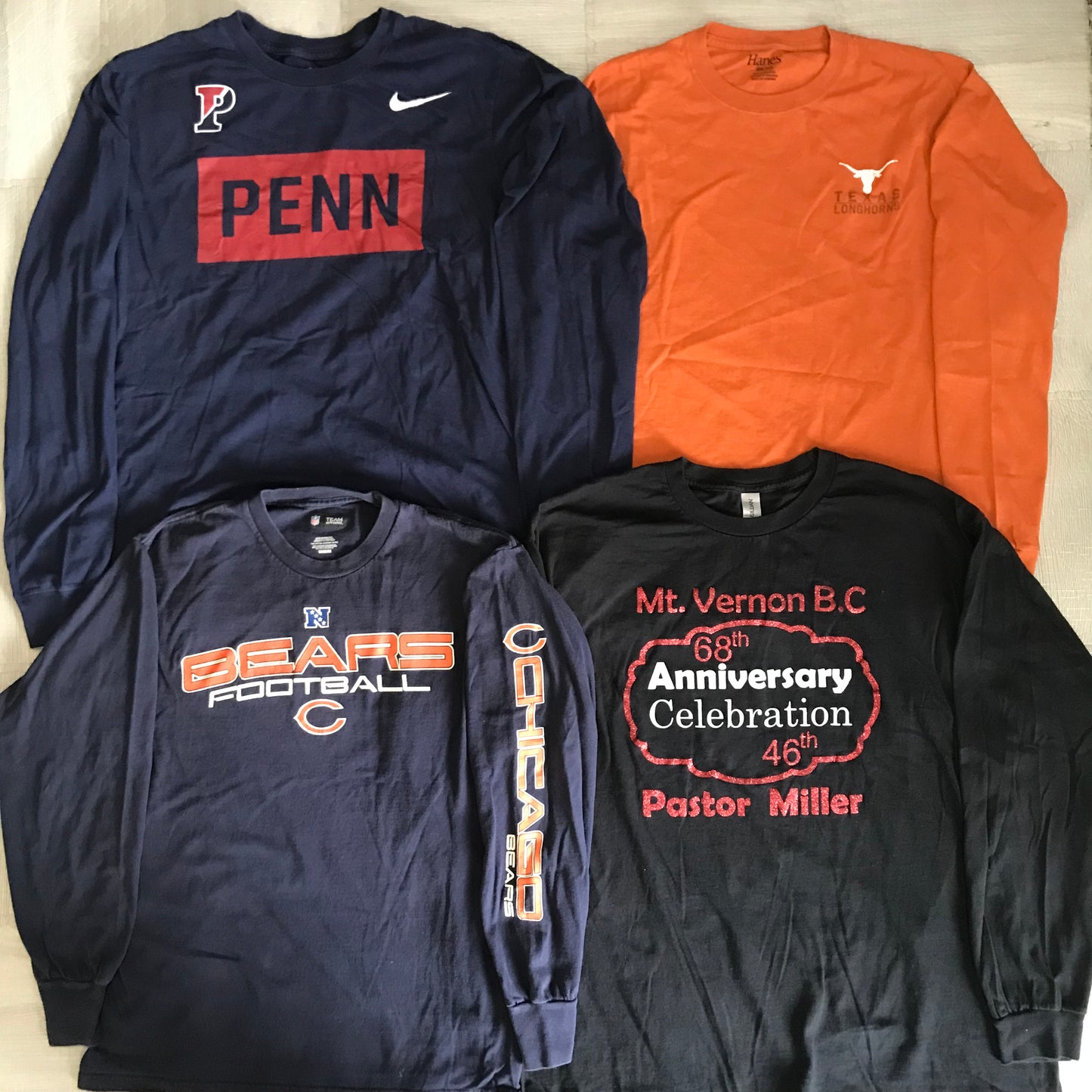 [現物] US ロンT/長袖Tシャツ 16pcs H0818002