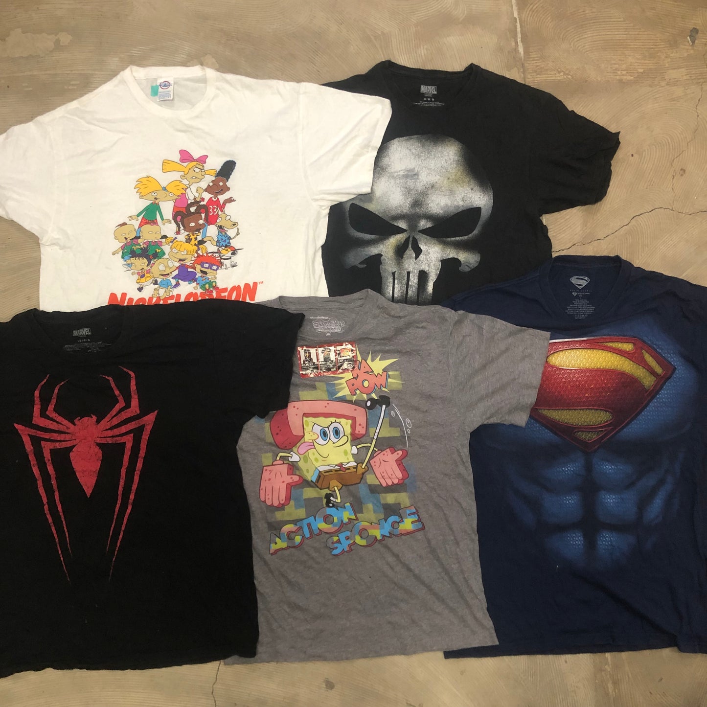 [現物] 00s アメコミ/キャラクターTシャツ 20pcs E0706002