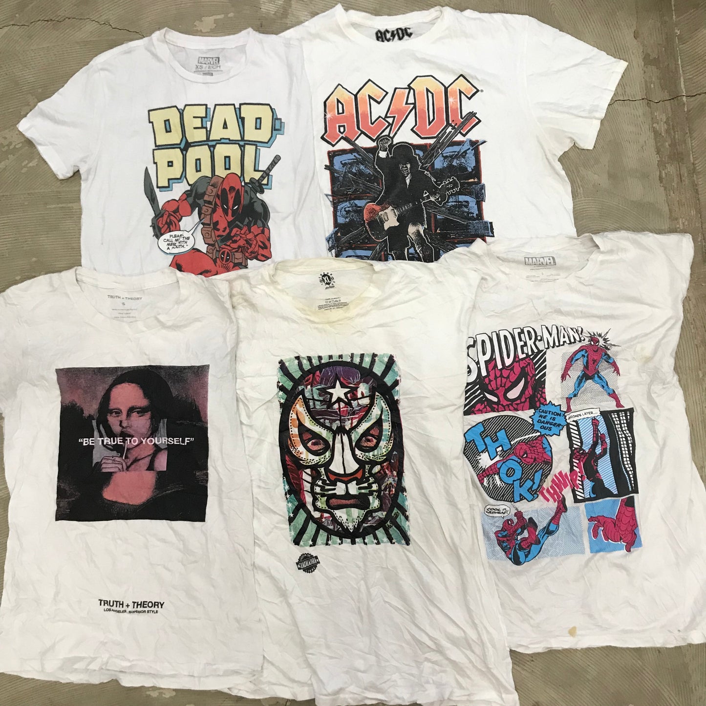 [現物] 00s 白Tシャツ(シミあり) 20pcs D0716003