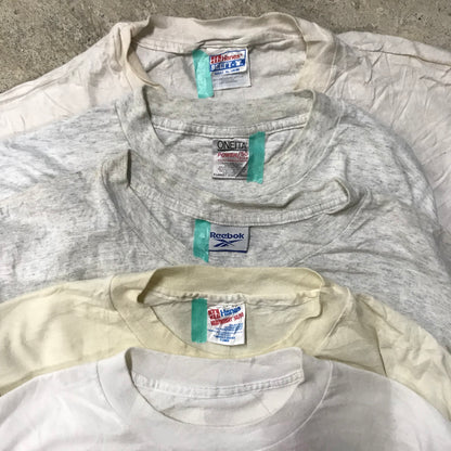 [現物] 90s 白Tシャツ(シミあり) 20pcs D0713005
