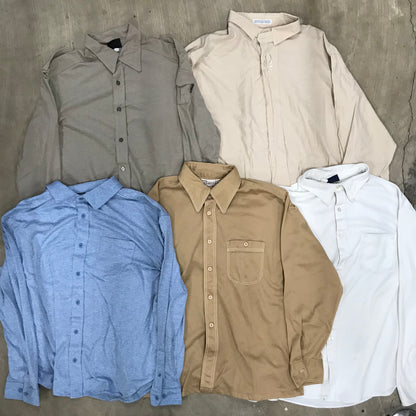 [現物] 長袖テロシャツ/ポリ/シルク/レーヨン 20pcs H0727002