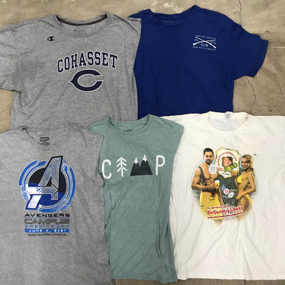 [現物] アメカジプリントTシャツ 20pcs G0730004
