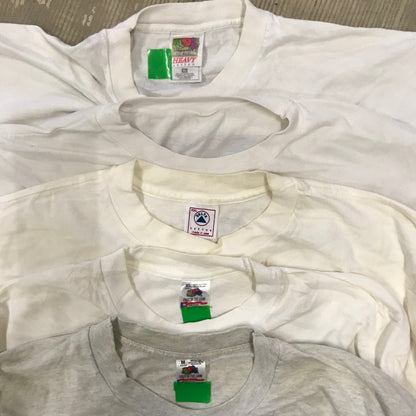 [現物] 90s 白Tシャツ(シミあり) 20pcs H0813001