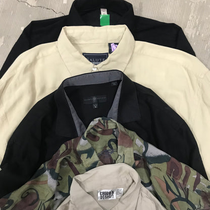 [現物] 長袖シャツ/シルク/ポリ/レーヨン 20pcs H0810001