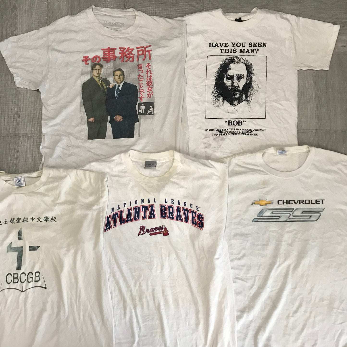 [現物] 00s 白Tシャツ(シミあり) 20pcs H0813003