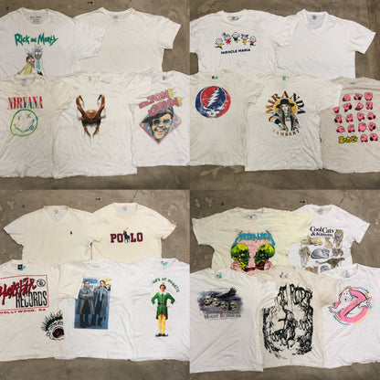 [現物] 00s 白系Tシャツ(シミあり) 20pcs E0713002