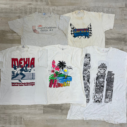 [現物] 90s 白系Tシャツ(シミあり) 20pcs B0708003