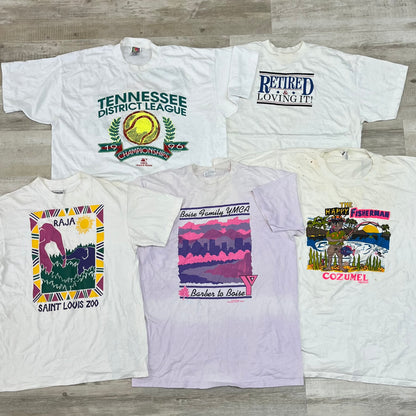 [現物] 90s 白Tシャツ(シミあり) 20pcs C0713002