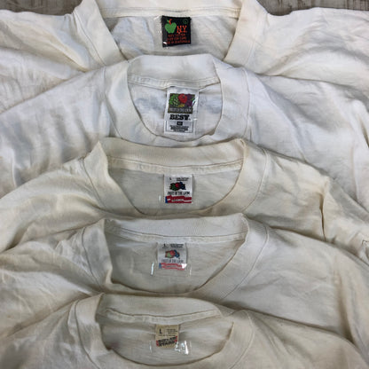 [現物] 90s 白Tシャツ(シミあり) 20pcs G0815001