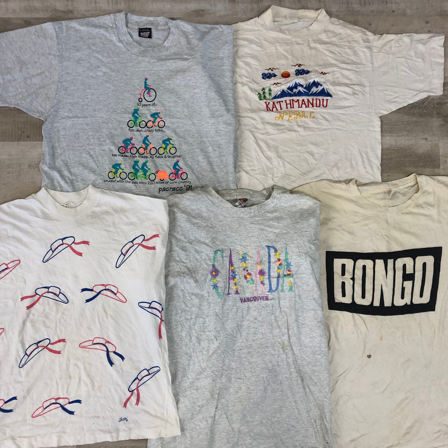 [現物] 90s 白Tシャツ(シミあり) 20pcs G0815001