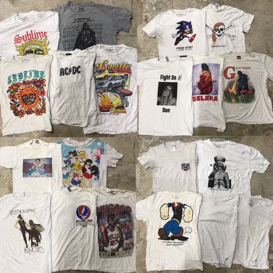 [In Stock] 00s White T-shirt (stained) 20pcs D0713002