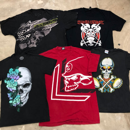 [現物] ドクロ/スカル系Tシャツ 20pcs E0714005
