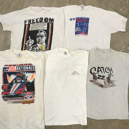 [現物] 90s 白Tシャツ(シミあり) 20pcs H0813001
