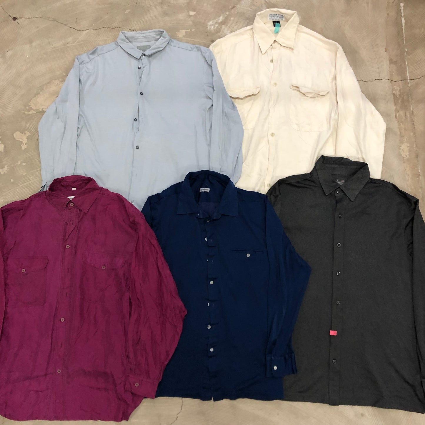 [現物] 長袖ポリシャツ/テロシャツ 20pcs E0713003