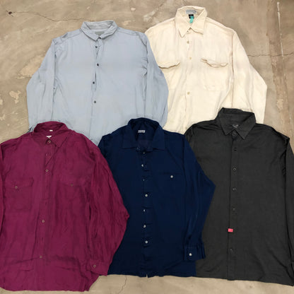 [現物] 長袖ポリシャツ/テロシャツ 20pcs E0713003