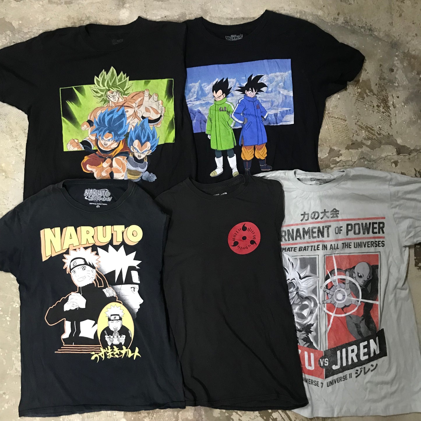 [現物] ジャパニーズアニメTシャツ 20pcs D0706004