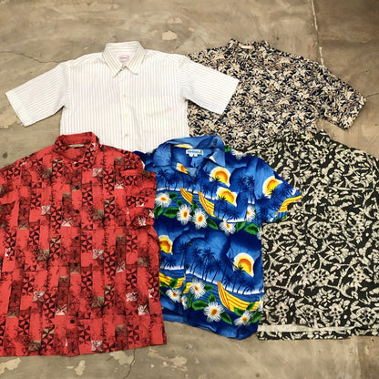 [現物] 半袖柄シャツ/アロハシャツ 20pcs E0714004