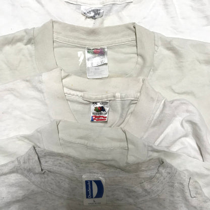 [現物] 90s 白系Tシャツ(シミあり) 20pcs D0629001
