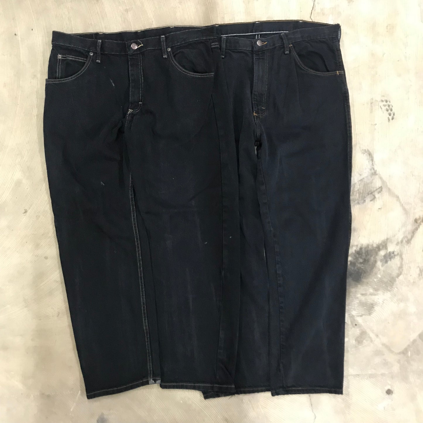 [現物] 黒染めデニムパンツ/ラングラー/ラスラー/ノーティカ 10pcs H0727004