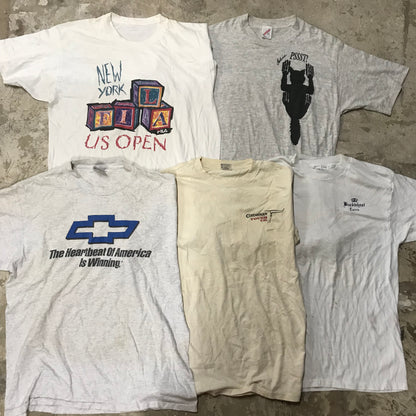 [現物] 90s 白Tシャツ(シミあり) 20pcs D0713005