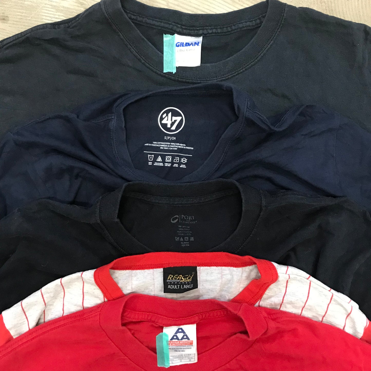 [現物] チームカレッジ系Tシャツ 20pcs D0716001