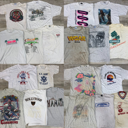 [現物] 90s 白Tシャツ(シミあり) 20pcs G0815002