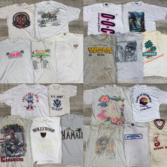 [現物] 90s 白Tシャツ(シミあり) 20pcs G0815002
