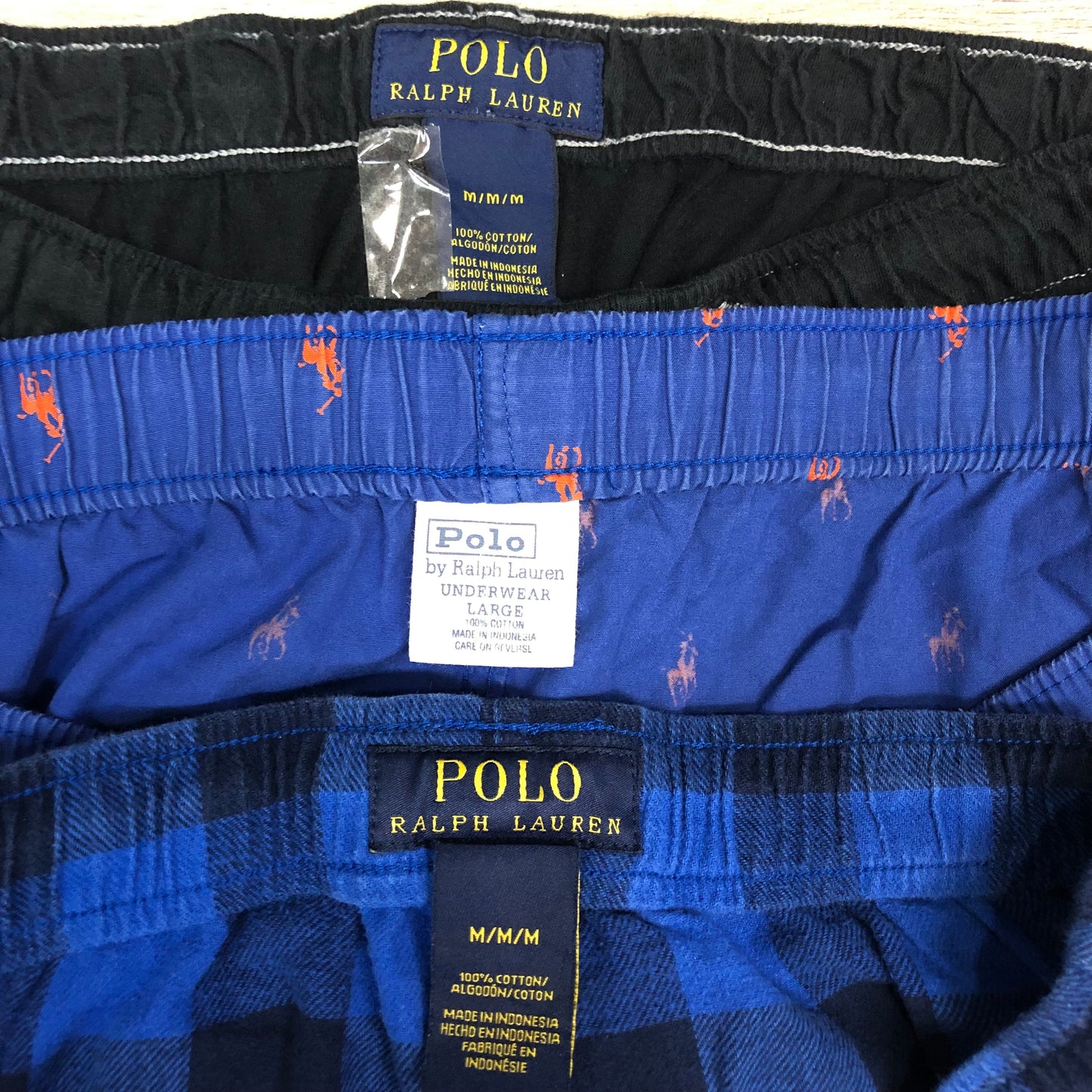 [現物] ラルフローレンパジャマパンツ(柄ミックス) 12pcs H0819002