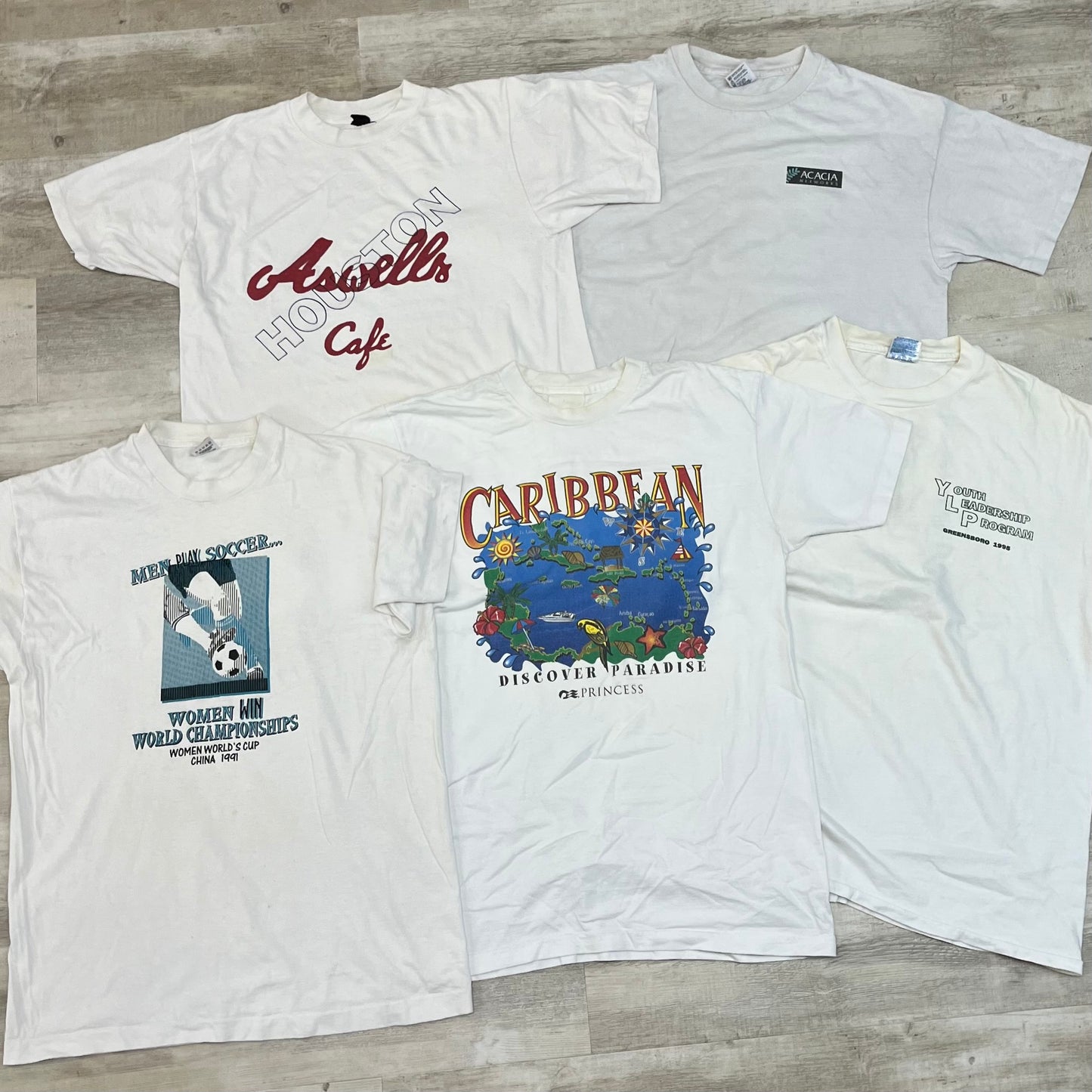 [現物] 90s 白Tシャツ(シミあり) 20pcs C0713004