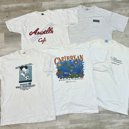 [現物] 90s 白Tシャツ(シミあり) 20pcs C0713004