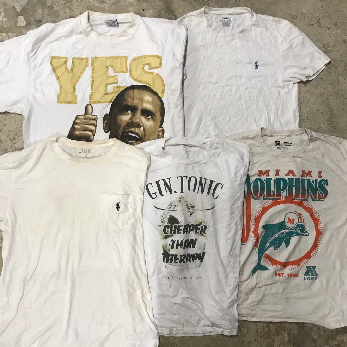 [現物] 00s 白Tシャツ(シミあり) 20pcs D0713003